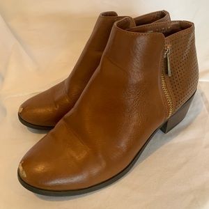 Call it Spring lasercut faux leather ankle booties